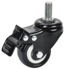 ITK Ролик с тормозом М12 черный  ITK-HP-M12  ITK