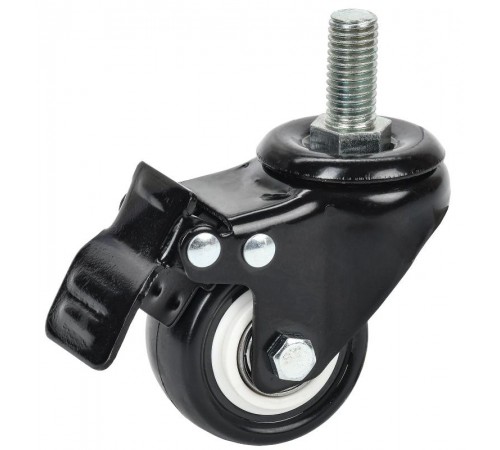 ITK Ролик с тормозом М12 черный  ITK-HP-M12  ITK