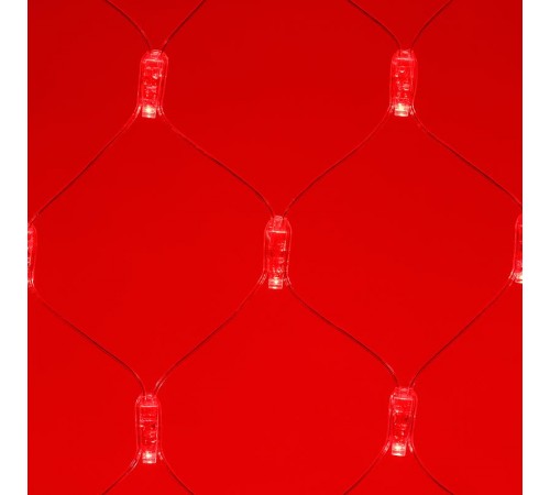 Светодиодная гирлянда ARD-NETLIGHT-CLASSIC-2000x1500-CLEAR-288LED Red (230V, 18W)  024679  Arlight
