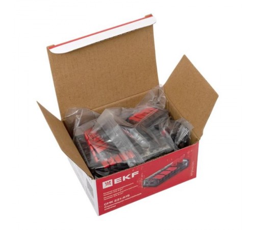 Строительно-монтажная клемма СМК 221-615 с рычагом 5 отверстий 0.5-4.0(6) мм2 EKF PROxima  plc-smk-221-615  EKF