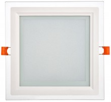 Светильник светодиодный встраиваемый ДВО 1625 со стекл. квадр. 18Вт 4000К IP20  серия LIGHTING   LDVO0-1625-18-4000-K01  IEK