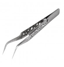 Пинцет изогнутый, узкий 120 мм Airy (блистер)  12-0385  REXANT