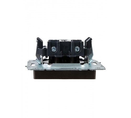 BRITE Розетка без заземления со шторками 10А РСш10-2-БрТБ темная бронза  BR-R13-10-K45  IEK