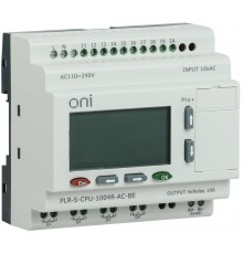 Логическое реле PLR-S. CPU1004(R) 220В AC с экраном ONI  PLR-S-CPU-1004R-AC-BE  ONI