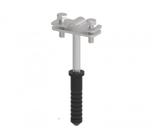 Держатель для круглых проводников с дюбелем L-100, гор. цинк, 393111  МД-111-ГЦ   Ostec