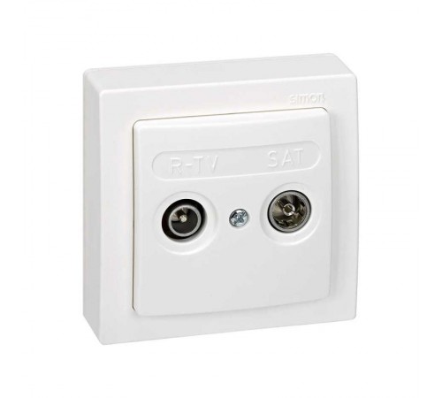 Simon 73 Розетка телевизионная R-TV-SAT одиночная,  СНЯТА, ЗАМЕНА 73487-69, S73, S73 Loft  73486-69  Simon