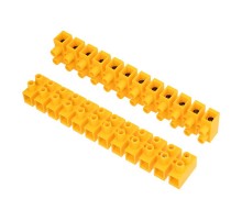 Клеммная винтовая колодка KВ-40 25-40, ток 100 A, полиэтилен желтый (10 шт./уп.)  07-5040-3  REXANT