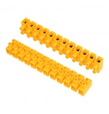 Клеммная винтовая колодка KВ-40 25-40, ток 100 A, полиэтилен желтый (10 шт./уп.)  07-5040-3  REXANT