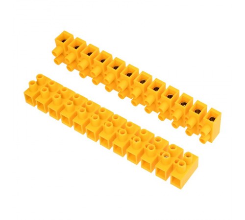 Клеммная винтовая колодка KВ-40 25-40, ток 100 A, полиэтилен желтый (10 шт./уп.)  07-5040-3  REXANT