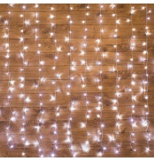 Гирлянда "Светодиодный Дождь"  2,5x2м, свечение с динамикой, прозрачный провод, 230 В, диоды БЕЛЫЕ  235-055  NEON-NIGHT