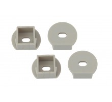 Набор заглушек для профиля LF281, 1915-3B 4 сквозные круглые  Б0039460  ЭРА