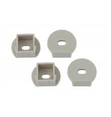 Набор заглушек для профиля LF281, 1915-3B 4 сквозные круглые  Б0039460  ЭРА