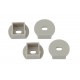 Набор заглушек для профиля LF281, 1915-3B 4 сквозные круглые  Б0039460  ЭРА