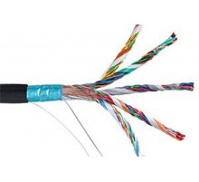 Кабель связи витая пара F/UTP, кат.5E 100х2х24AWG solid, LDPE, 305м, черный  LC3-C5E100-339  ITK
