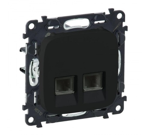 Valena ALLURE DIY Антрацит Розетка ТЛФ 1-ая (RJ11)  753948  Legrand