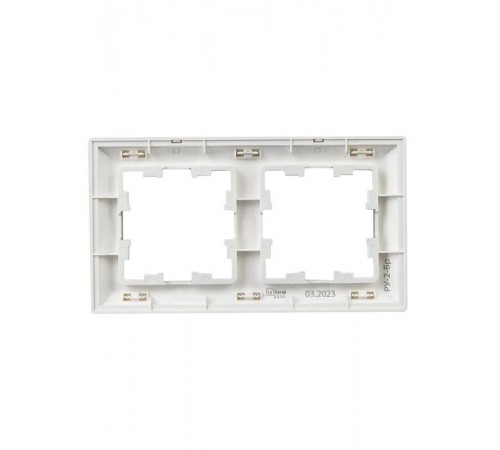 BRITE Рамка 2-ая РУ-2-Бр алюминий/алюминий  BR-M22-12-K47  IEK