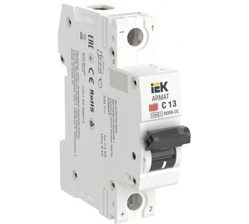 ARMAT Авт. выкл. M06N-DC 1P C 13А  AR-M06N-1-C013DC  IEK
