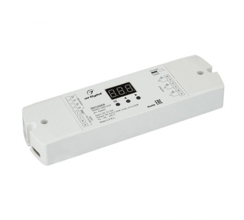 Декодер SMART-DMX-SUF (12-24V, 3x6A) (Arlight, IP20 Пластик, 5 лет)  028407  Arlight