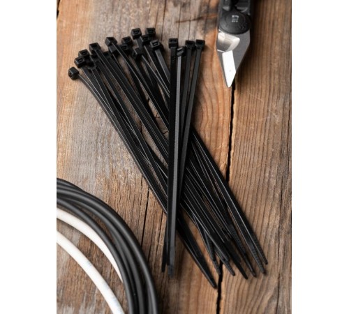 Хомут P6.6 стандартный (ч), 3.6x200 (100шт) FlexLock PROxima  plc-fl-ctsb-3.6x200  EKF