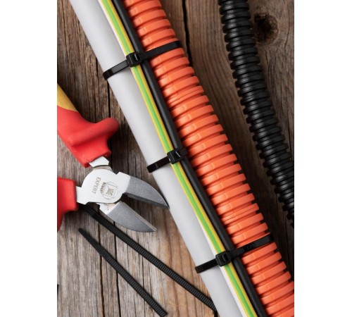 Хомут P6.6 стандартный (ч), 3.6x200 (100шт) FlexLock PROxima  plc-fl-ctsb-3.6x200  EKF