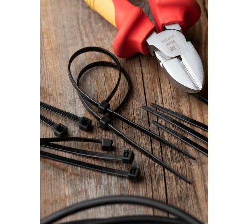 Хомут P6.6 стандартный (ч), 3.6x200 (100шт) FlexLock PROxima  plc-fl-ctsb-3.6x200  EKF