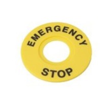 Маркировка для кнопки аварийного останова "Emergency Stop" D60  SBY9360  Systeme Electric