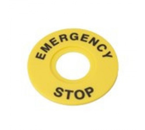 Маркировка для кнопки аварийного останова "Emergency Stop" D60  SBY9360  Systeme Electric