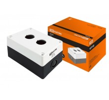 Корпус КП102 для кнопок 2места белый   SQ0705-0002  TDM