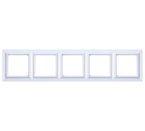 Рамка 5-постов; Eco Profi  Standart; термопласт; белый  EPS485WW  Jung