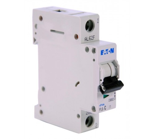 Выключатель автоматический однополюсный PL6-C40/1 характеристика С 6кА  286537  EATON