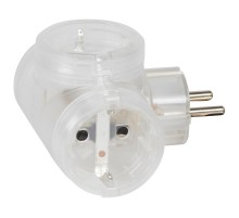 Многорозеточный блок 3 x 2К+3 - серия Элиум - 16 А -горизонтальное подключение - прозрачный  050663  Legrand