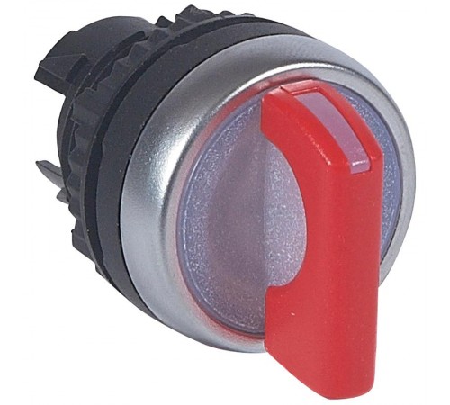 Переключатель - Osmoz - для комплектации - с подсветкой - 2 положения с фиксацией - 45° красный  024035  Legrand