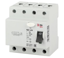 Выключатель дифференциальный (УЗО) ВД1-63S Селективное 3P+N 32А 100mA NO-902-154 ЭРА Pro  Б0036859  ЭРА