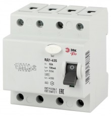 Выключатель дифференциальный (УЗО) ВД1-63S Селективное 3P+N 32А 100mA NO-902-154 ЭРА Pro  Б0036859  ЭРА