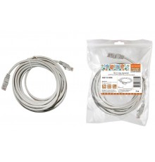 Патч-корд народный U/UTP Cat 5e 4PR 24AWG PVC, литой 5 м, серый  SQ0115-0006  TDM