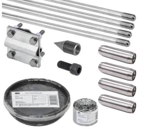 Комплект заземления 6/16 нержавеющая сталь  ZKZ10-20-016-06  IEK