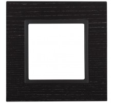 14-5301-05 Рамка на 1 пост, дерево, Эра Elegance, чёрн.дерево+антр  Б0034565  ЭРА
