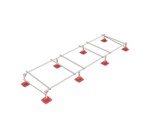 Опорная конструкция для установки оборудования TECHNORAPTOR LIGHTFOOT 5000х1500 HD  KM-TR-LTF-SSEI-5000-1500 HD  КМ - профиль