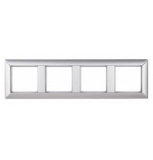 Рамка 4-поста; Eco Profi; термопласт; алюминий  EP484AL  Jung