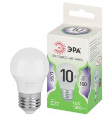 Лампа светодиодная  GREEN LINE LED P45-10W-865-E27 GL E27 10 Вт шар холодный свет  Б0067039  ЭРА