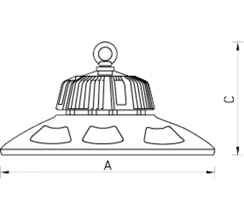 Светильник светодиодный LODESTAR ECO LED 100 D60 5000K G2  1449000250  Световые Технологии