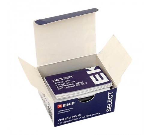 Умное реле в подрозетник 3-канальное с нейтралью Zigbee EKF Connect Select  ssh-3g-zb  EKF