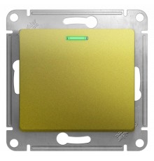 Glossa Фисташковый Выключатель 1-клавишный с подсветкой, сх.1а, 10AX  GSL001013  SE