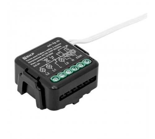 Умное реле в подрозетник 3-канальное с нейтралью Zigbee EKF Connect Select  ssh-3g-zb  EKF