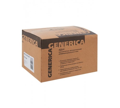 Выключатель автоматический дифференциального тока АД14 4п 32А C 32А тип AC (6,5 мод)  MAD15-4-032-C-030  GENERICA