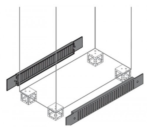 Фланец цоколя вент.100х1000мм ВхШ, 2 шт  ZN0010  ABB