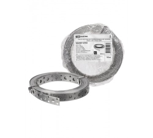 Лента монтажная перфорированная прямая 20x0,7 мм (10 м)  SQ2907-0704  TDM