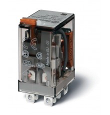 Миниатюрное силовое электромеханическое реле; монтаж в розетку или наконечники Faston (4.8х0.5мм); 2CO 12A  563280120040PAS  Finder