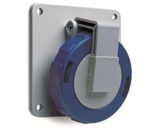 Розетка панельная с угловым фланцем 216RAU9W, 16A, 2P+E, IP67, 9ч  2CMA166998R1000  ABB