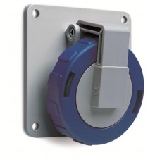 Розетка панельная с угловым фланцем 216RAU9W, 16A, 2P+E, IP67, 9ч  2CMA166998R1000  ABB